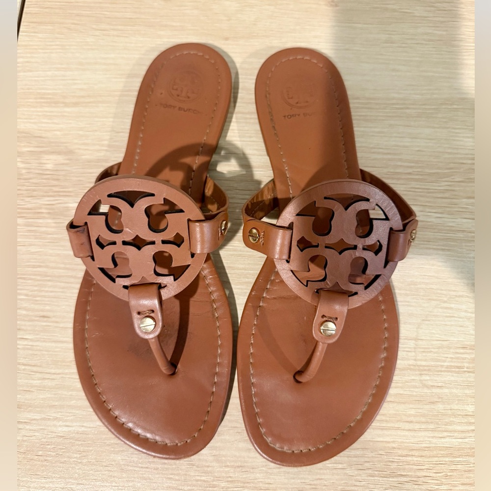 Tory Burch Brown Miller Sandals